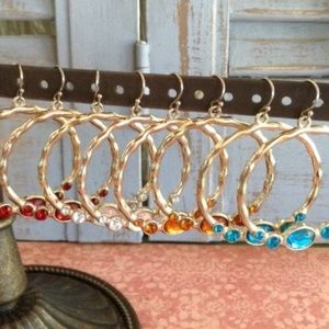 Vintage Avon Hoop Pierced Earrings 4 pairs